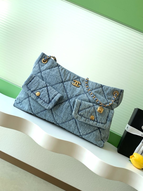 25K Medium Denim Messenger Bag “38x26x11cm” -058 =AS5740