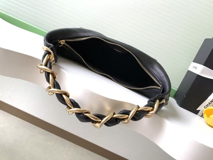 25K Small Hippie Hobo Bag “28x24x8cm” -007 =AS5738