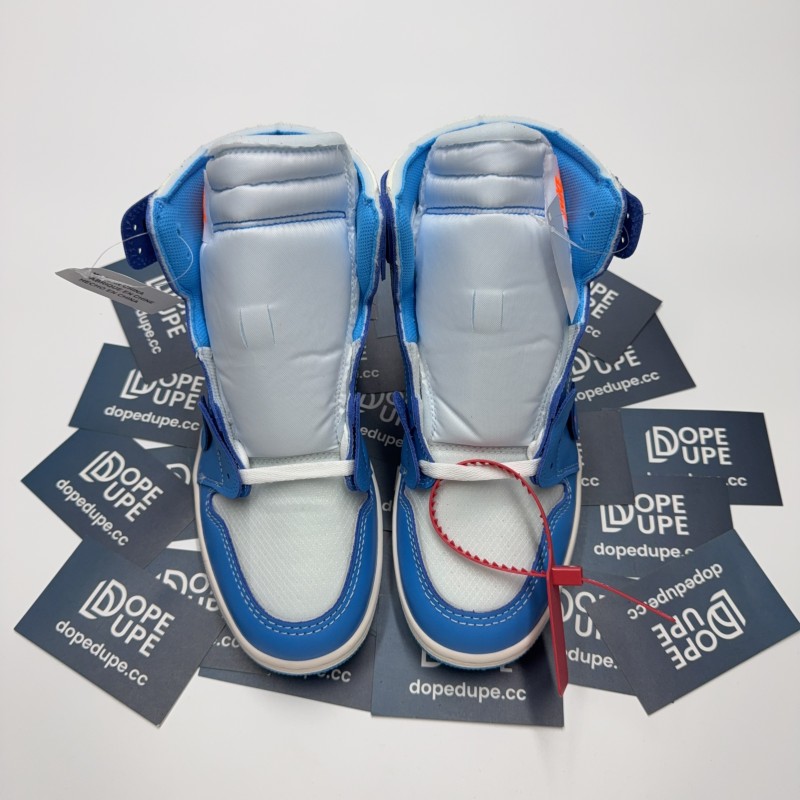 Air Jordan 1 X OFF-White University Blue UNT Ten Ten(Unisex)36-47