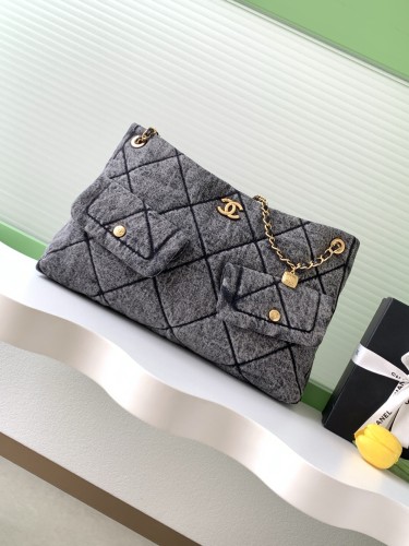 25K Medium Denim Messenger Bag “38x26x11cm” -058 =AS5740
