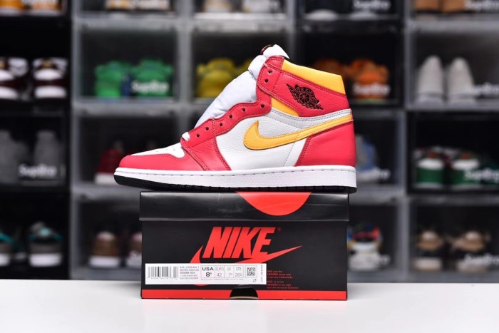 Air Jordan 1 Retro High OGLight Fusion Red(Unisex)36-47=