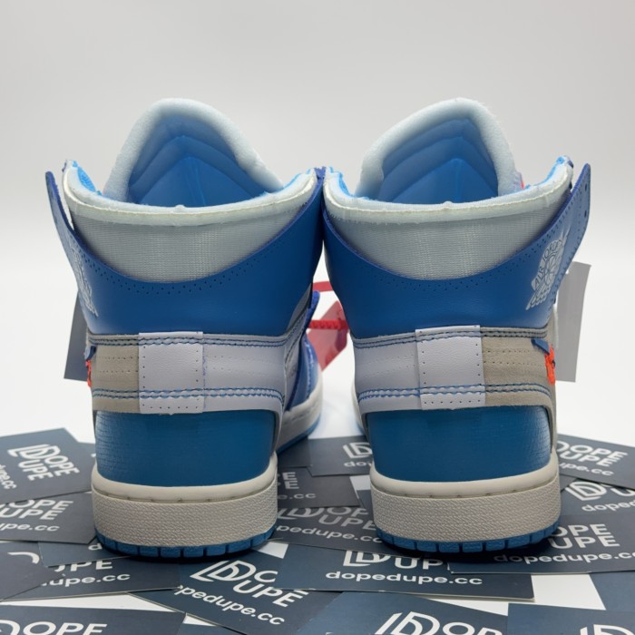 Air Jordan 1 X OFF-White University Blue UNT Ten Ten(Unisex)36-47