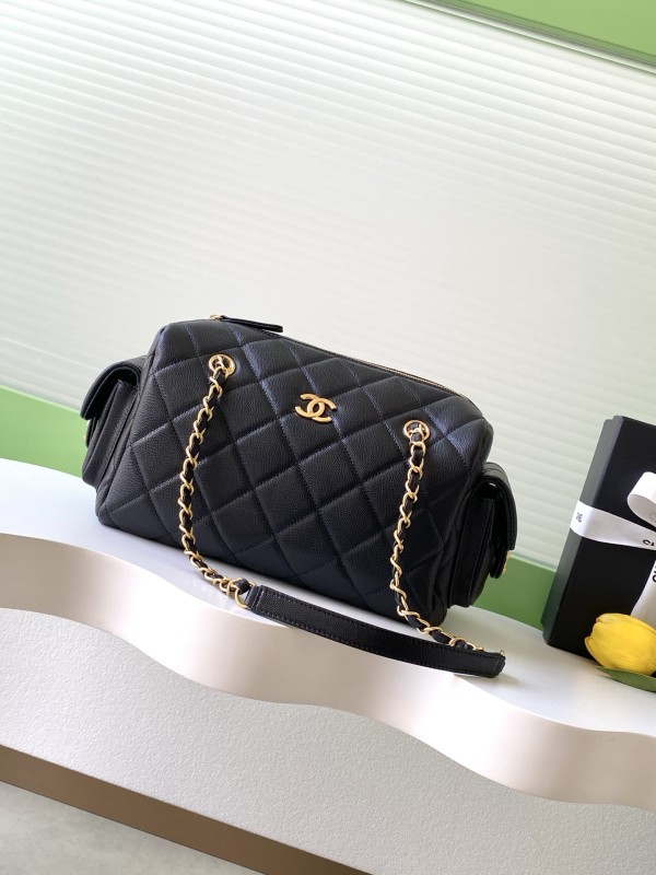 25K Large Caviar Bowling Bag “27x18.5x13.5cm” -008 =AS5791
