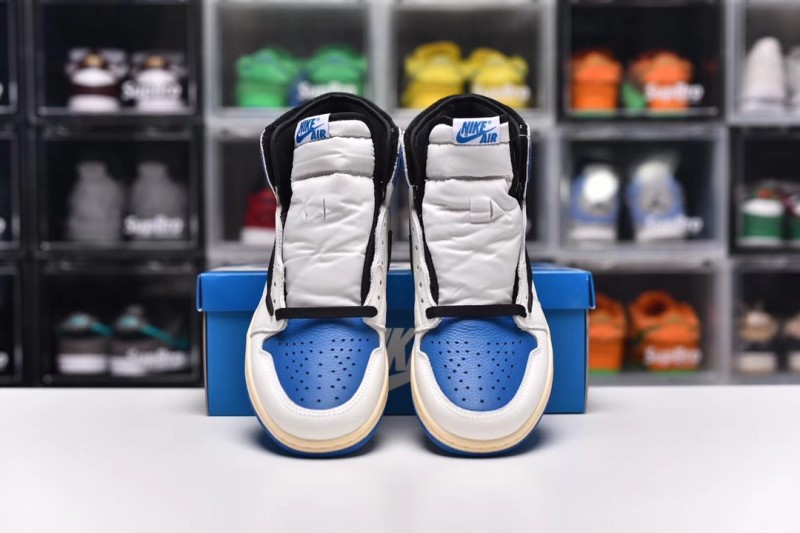 Air Jordan 1 X Fragment X Travis Scott Military Blue (Unisex)36-47=