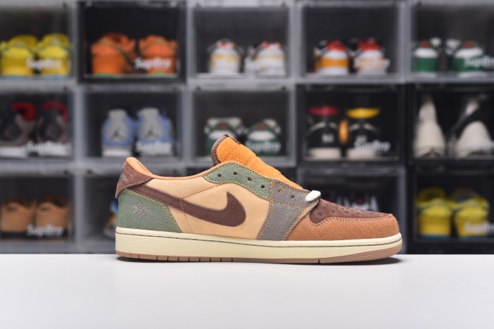 Zion Williamson × Air Jordan 1 Retro Low OG Voodoo(Unisex)36-47=