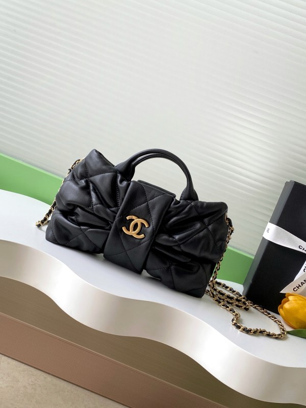 25K Bow Small Lambskin Tote Bag “26x18x5cm” -007 =AS5849