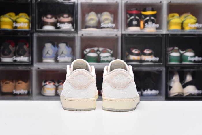 Chris Paul × Jordan Air 1 Low OG Light Cream and Sail(Unisex)36-47=