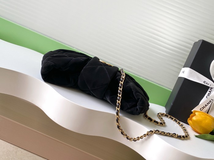 25K Bow Small Velvet Tote Bag “26x18x5cm” -036 =AS5849