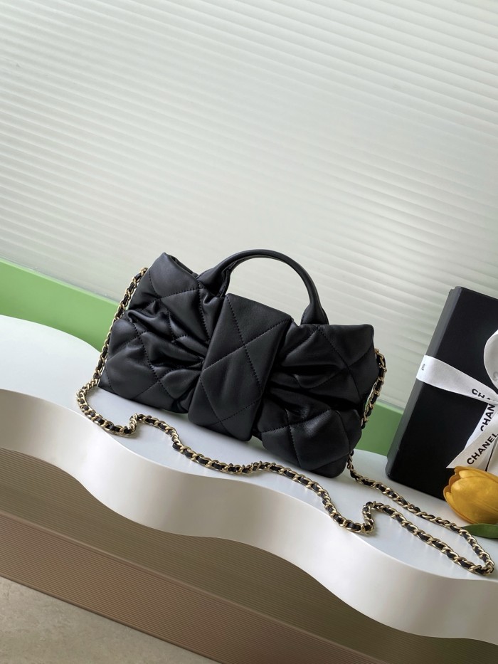 25K Bow Small Lambskin Tote Bag “26x18x5cm” -007 =AS5849