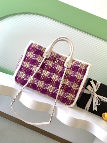 25N Tweed Tote Bag “39.5x27.5x16cm” -068 =AS5689