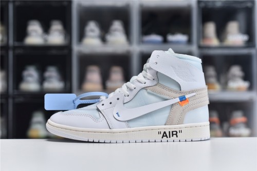 Air Jordan 1 X OFF-White Retro High Ten Ten(Unisex)36-47=