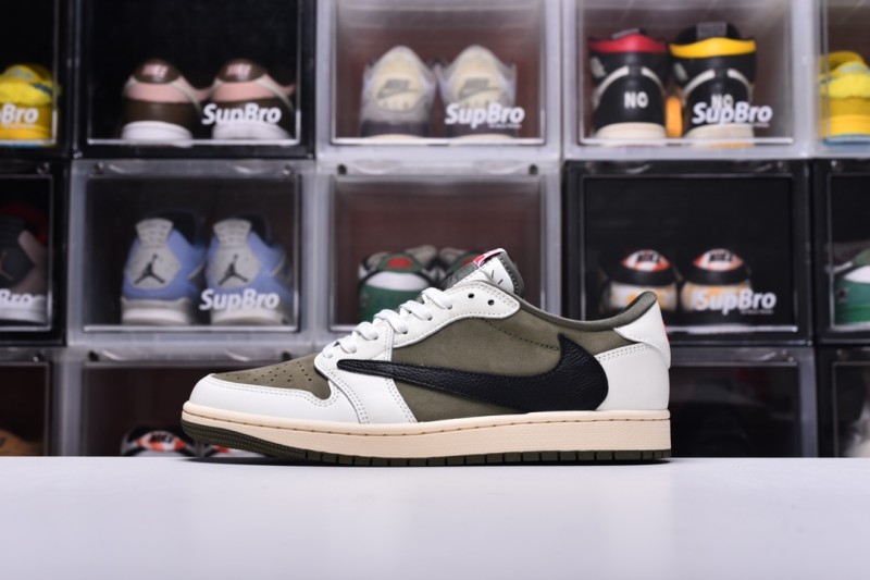 Travis Scott x Jordan Air Jordan 1 Low OG Medium Olive(Unisex)36-47=