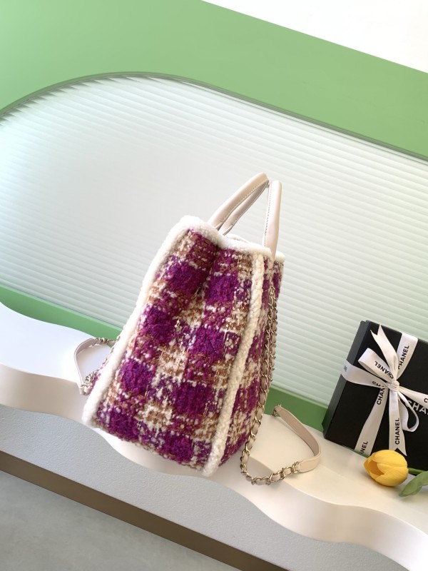 25N Tweed Tote Bag “39.5x27.5x16cm” -068 =AS5689