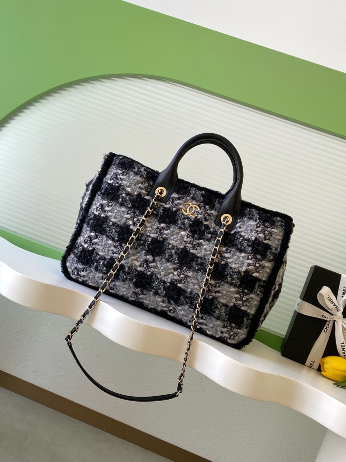 25N Tweed Tote Bag “39.5x27.5x16cm” -068 =AS5689