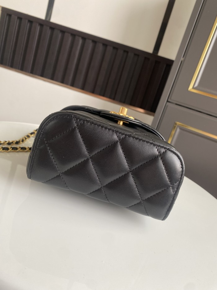 23S Mini Lambskin Vanity Case with Handle “15x12.5x8cm” -057 =AS3973