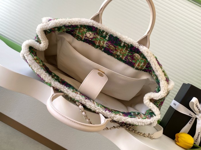 25N Tweed Tote Bag “39.5x27.5x16cm” -068 =AS5689