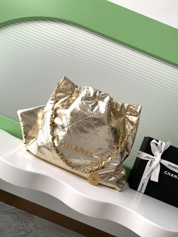 25C 22 Bag Large Metallic Gold “42x39x8cm” -038 =AS3261