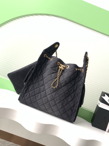 25P Hobo Hip Bag Small Denim “40x30x15cm” -038 =AS5231