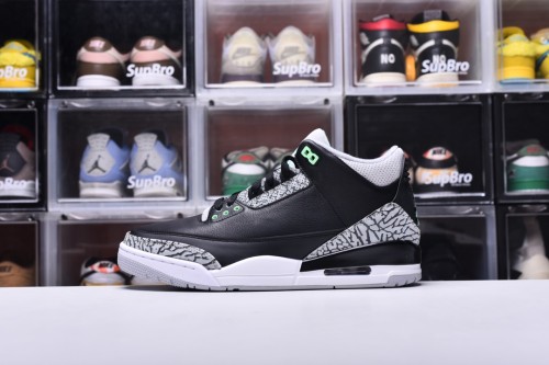 Air Jordan 3 Retro Green Glow(Unisex)36-47=