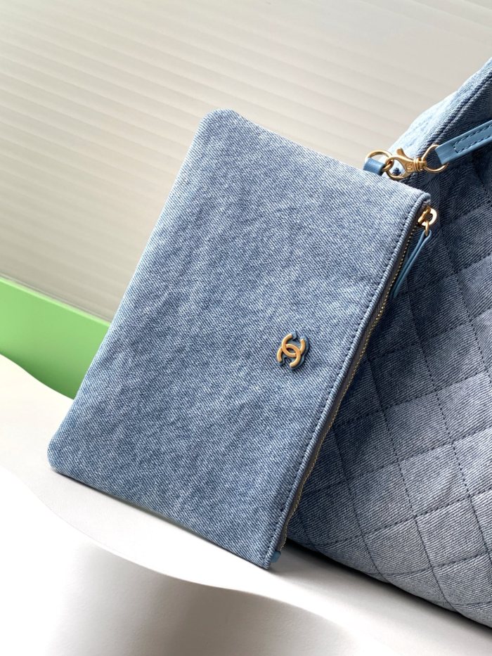 25P Hobo Hip Bag Small Denim “40x30x15cm” -038 =AS5231