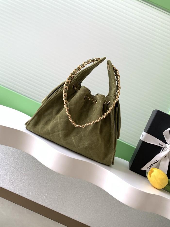 25K Hobo Hip Bag Small Suede “30x26x14cm” -058 =AS5293