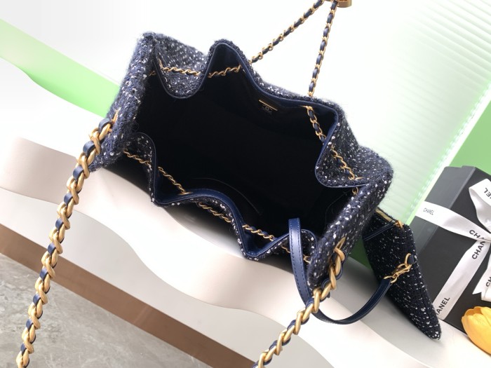 25C Hobo Hip Bag Large Tweed “40x30x15cm” -008 =AS5311