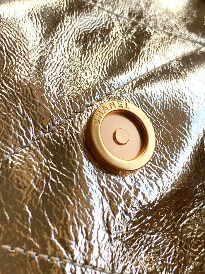 25C 22 Bag Large Metallic Gold “42x39x8cm” -038 =AS3261