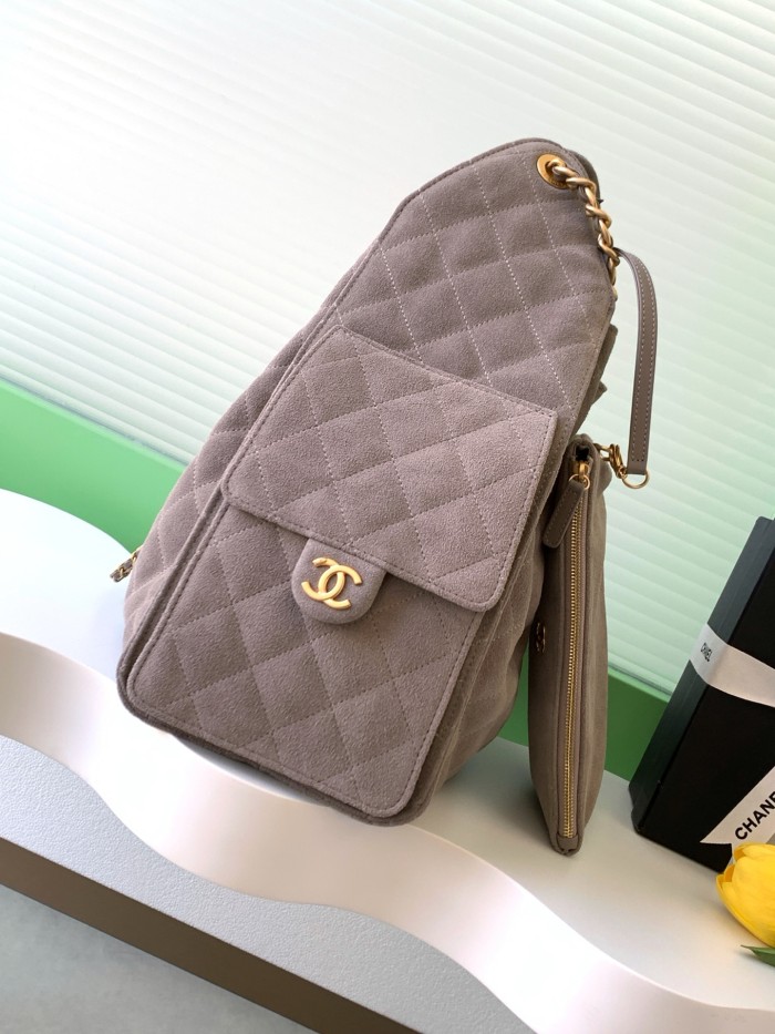 25K Hobo Hip Bag Large Suede “40x30x15cm” -009 =AS5311
