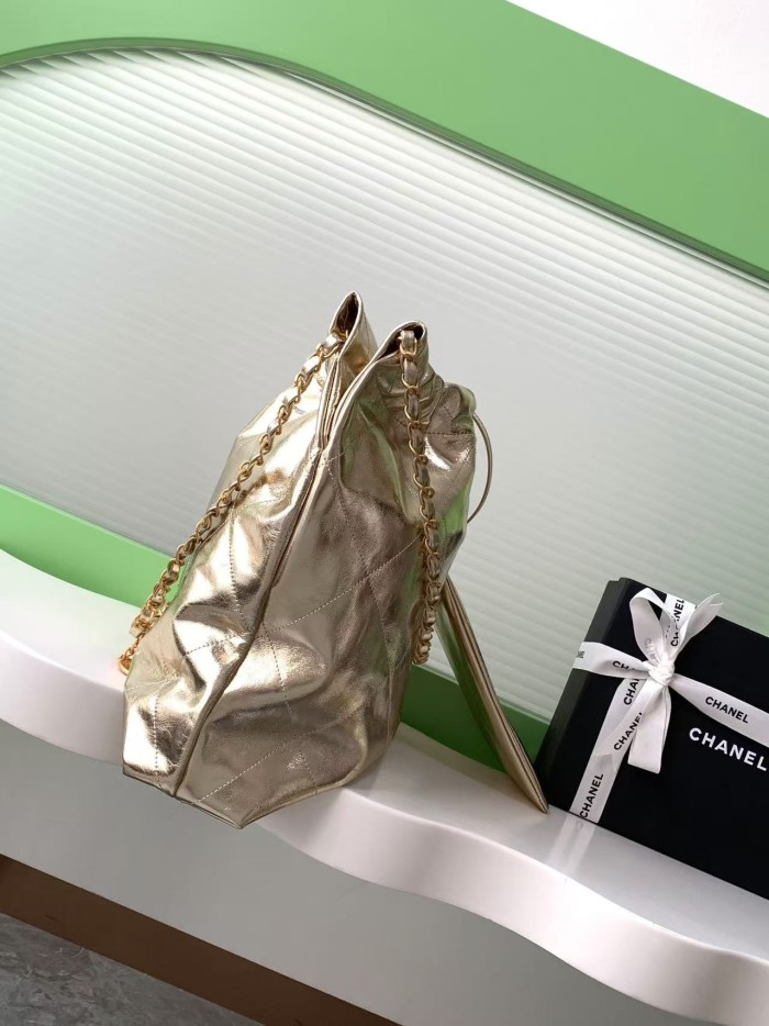 25C 22 Bag Large Metallic Gold “42x39x8cm” -038 =AS3261