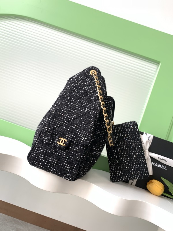 25C Hobo Hip Bag Large Tweed “40x30x15cm” -008 =AS5311