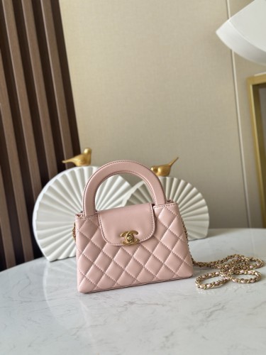 24K Mini Kelly Top Handle Bag “19x13x7cm” -006 =AS4416