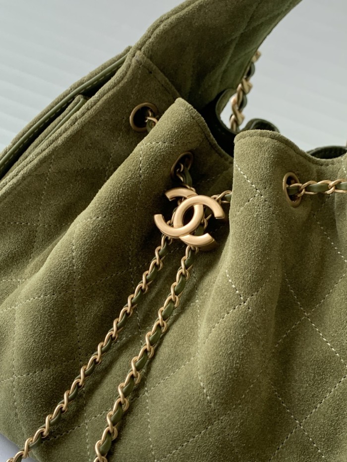 25K Hobo Hip Bag Small Suede “30x26x14cm” -058 =AS5293