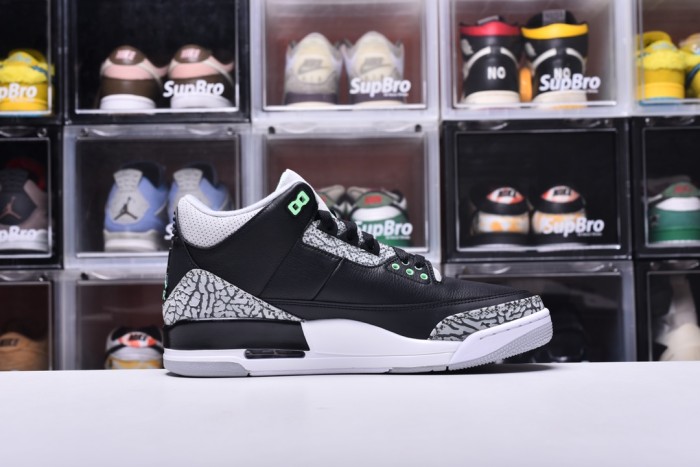 Air Jordan 3 Retro Green Glow(Unisex)36-47=
