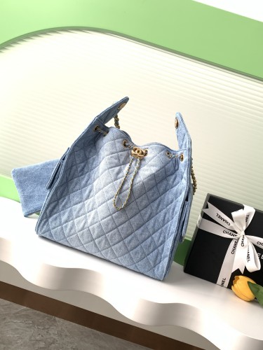 25P Hobo Hip Bag Small Denim “40x30x15cm” -038 =AS5231