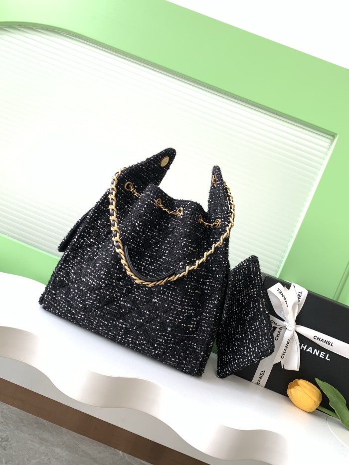 25C Hobo Hip Bag Large Tweed “40x30x15cm” -008 =AS5311