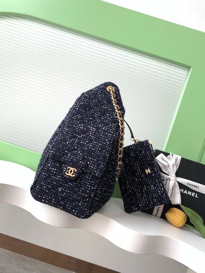25C Hobo Hip Bag Large Tweed “40x30x15cm” -008 =AS5311