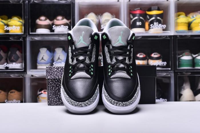 Air Jordan 3 Retro Green Glow(Unisex)36-47=
