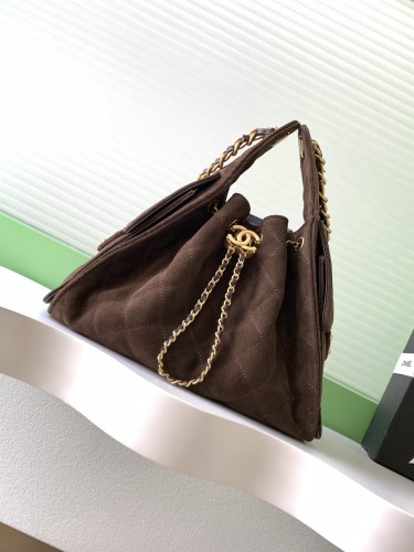 25K Hobo Hip Bag Small Suede “30x26x14cm” -058 =AS5293