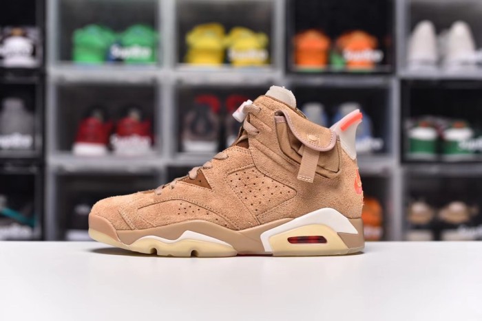 Air Jordan 6 X Travis Scott Retro SP British Khaki (Male)40-47=