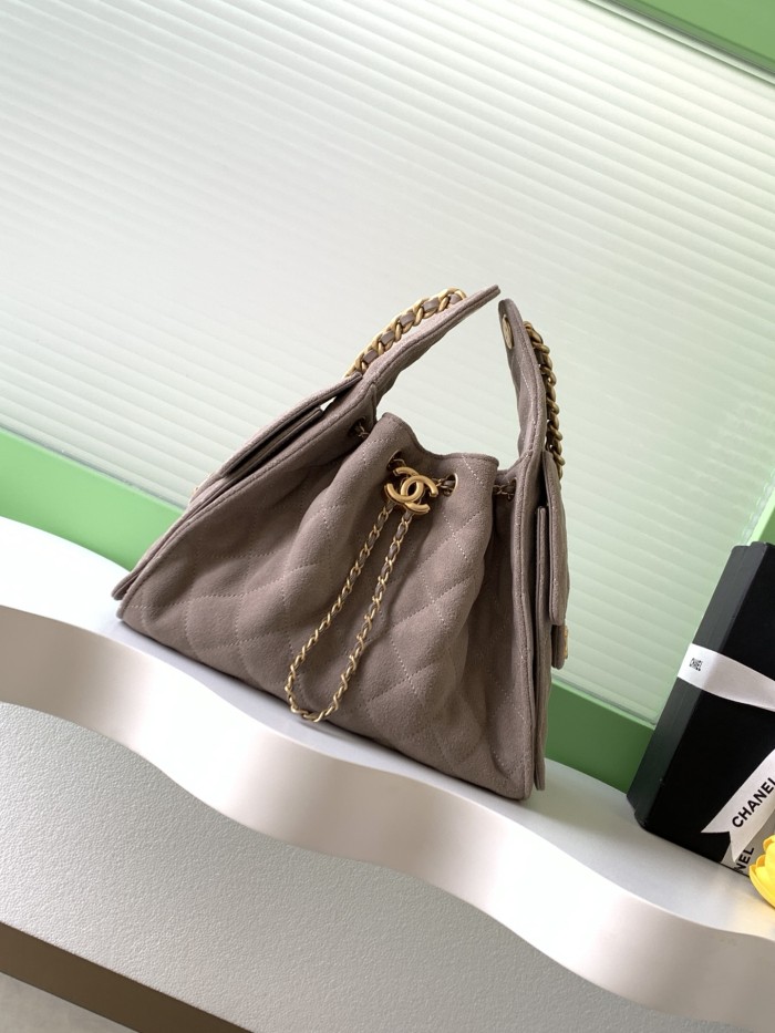 25K Hobo Hip Bag Small Suede “30x26x14cm” -058 =AS5293