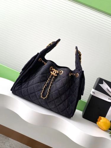 25P Hobo Hip Bag Small Denim “30x26x14cm” -008 =AS5293