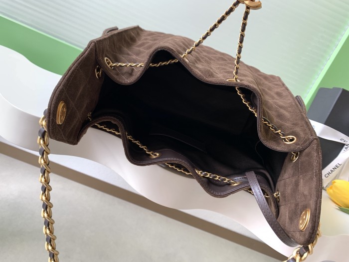 25K Hobo Hip Bag Large Suede “40x30x15cm” -009 =AS5311