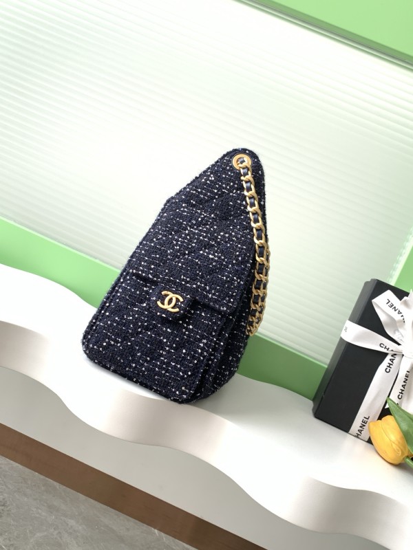 25C Hobo Hip Bag Small Tweed “30x26x14cm” -057 =AS5293