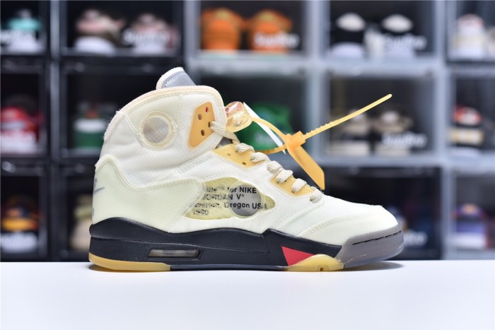 Air Jordan 5 Retro Sail X Off-White(Male)40.5-47=