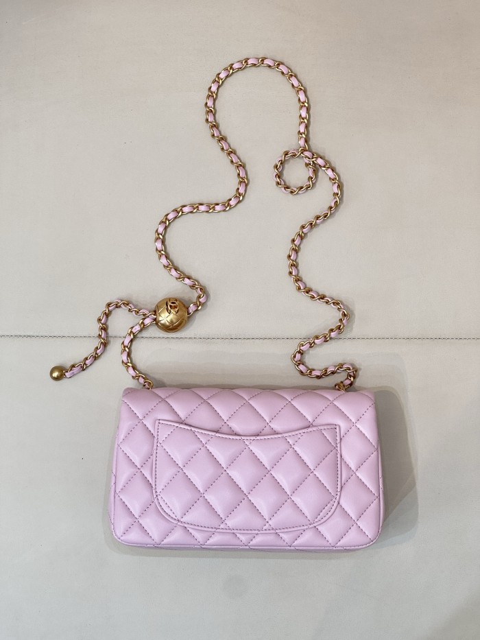 25P Classic Flap Mini Lambskin Gold Ball “20x12.5x7cm” -088 =AS1787
