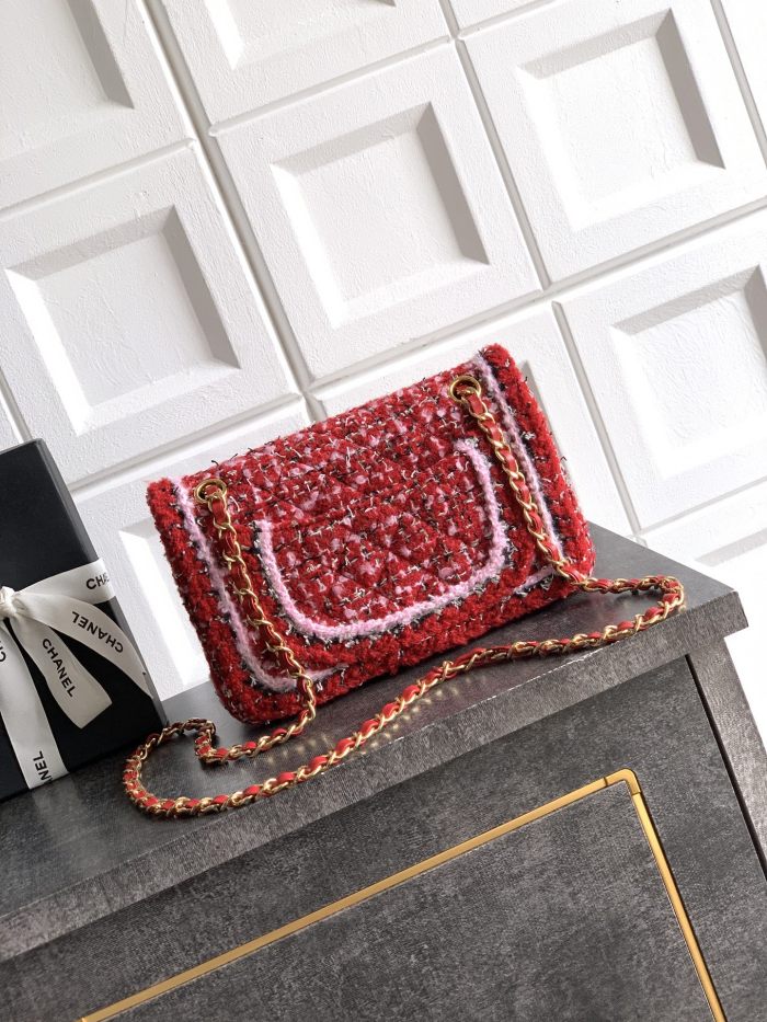 25K Classic Flap Medium Tweed “23x14x7cm” -066 =AS1118