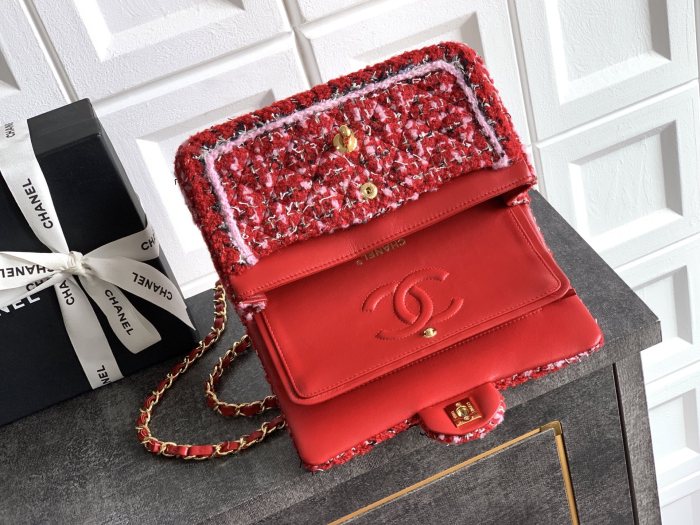 25K Classic Flap Medium Tweed “23x14x7cm” -066 =AS1118
