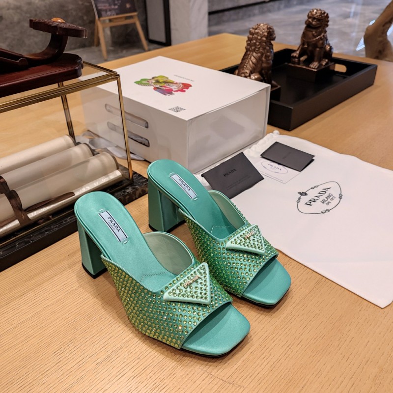 Crystal Silk Logo Mule (Female)36-41=