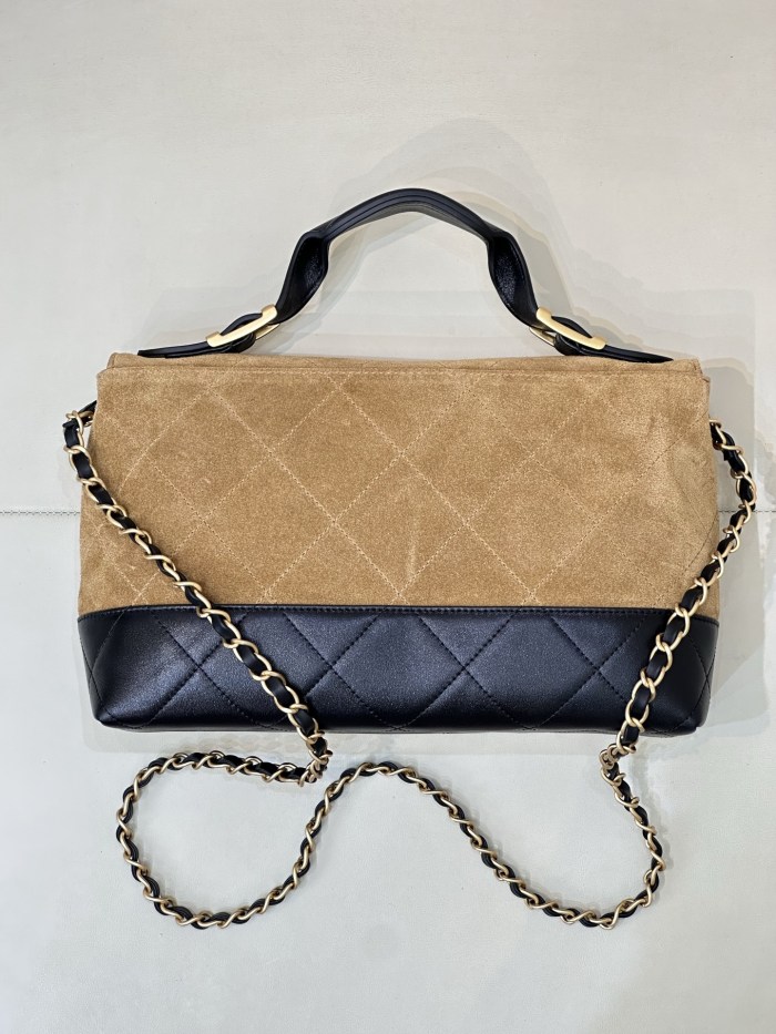 25A Postman Bag Medium Suede & Lambskin “29x18x8cm” -0511 =AS5637