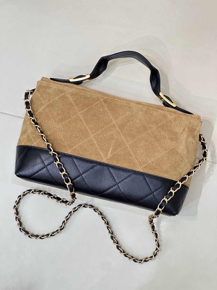 25A Postman Bag Medium Suede & Lambskin “29x18x8cm” -0511 =AS5637